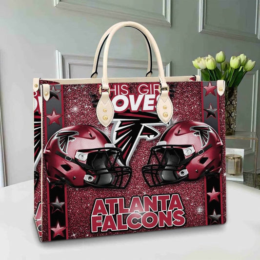 Atlanta Falcons Leather Hand Bag BB215