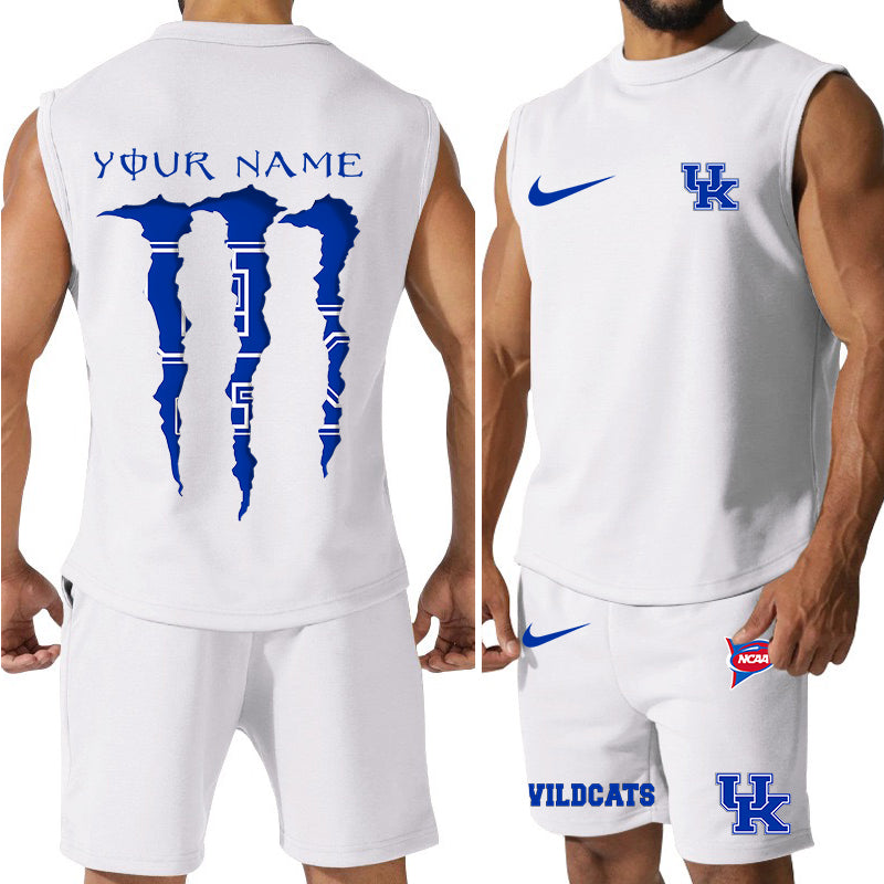 Kentucky Wildcats Colorful Combo Men Jersey Tank Top and Shorts AZBTCMJTTS000043