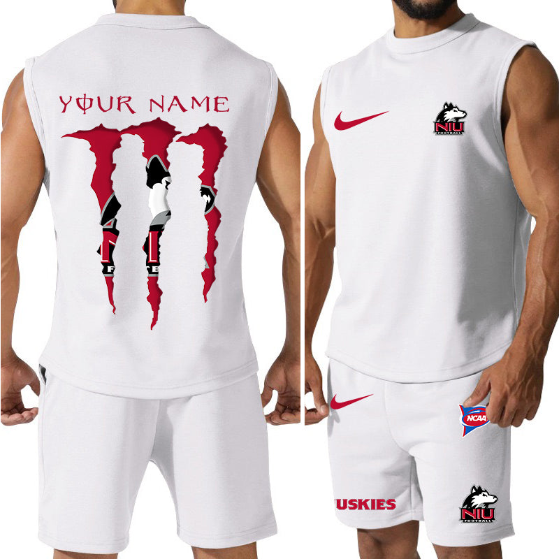 Northern Illinois Huskies Colorful Combo Men Jersey Tank Top and Shorts AZBTCMJTTS000057