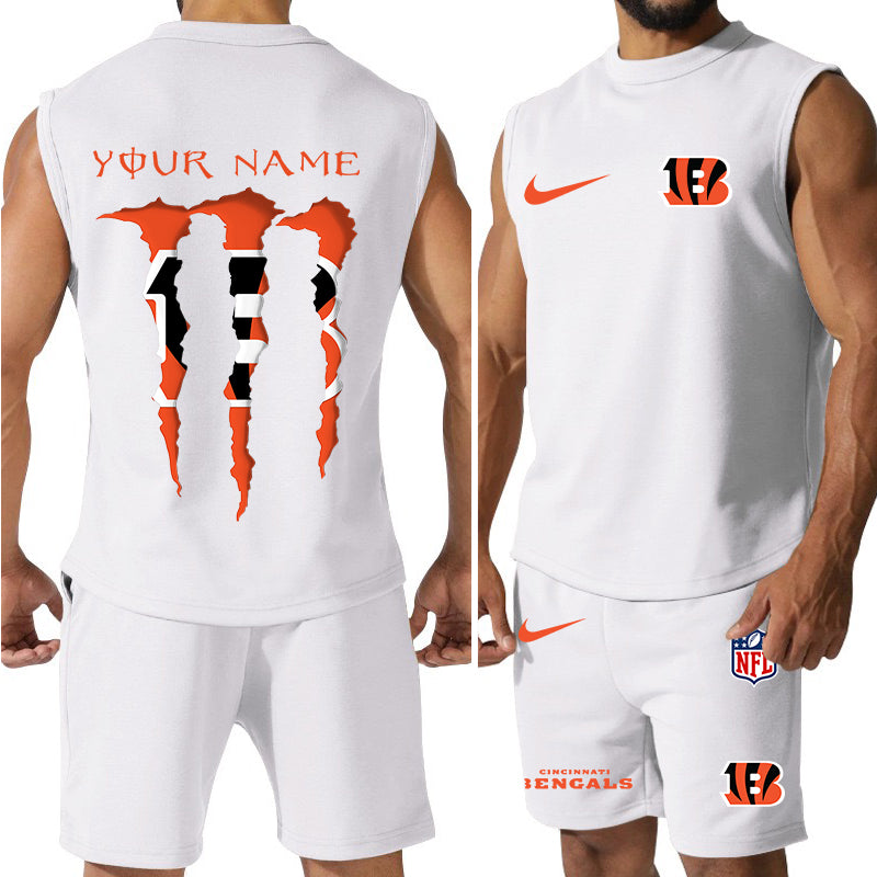 Cincinnati Bengals Colorful Combo Men Jersey Tank Top and Shorts AZBTCMJTTS000012