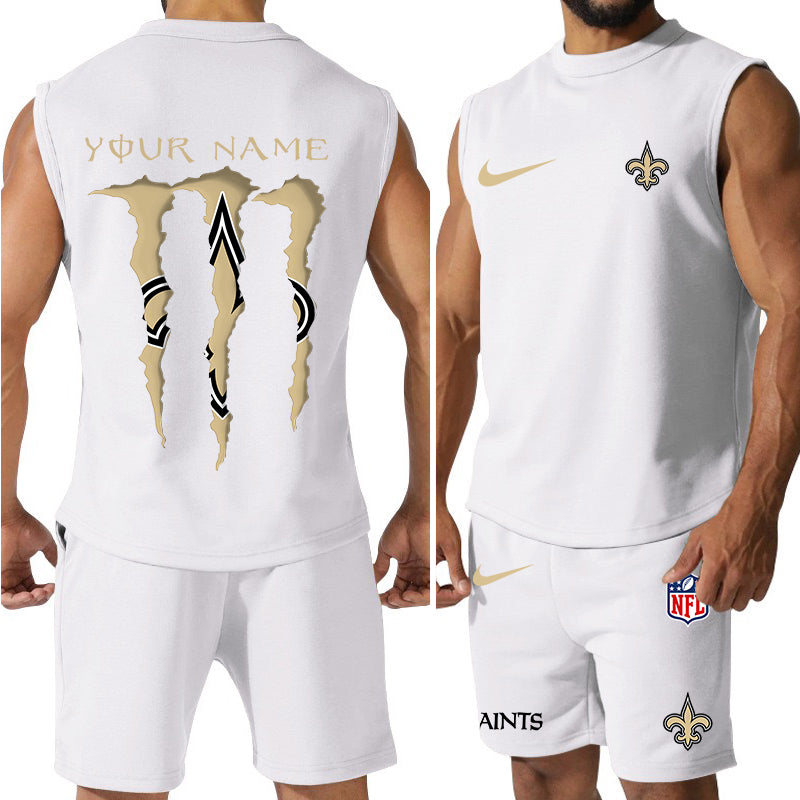 New Orleans Saints Colorful Combo Men Jersey Tank Top and Shorts AZBTCMJTTS000025