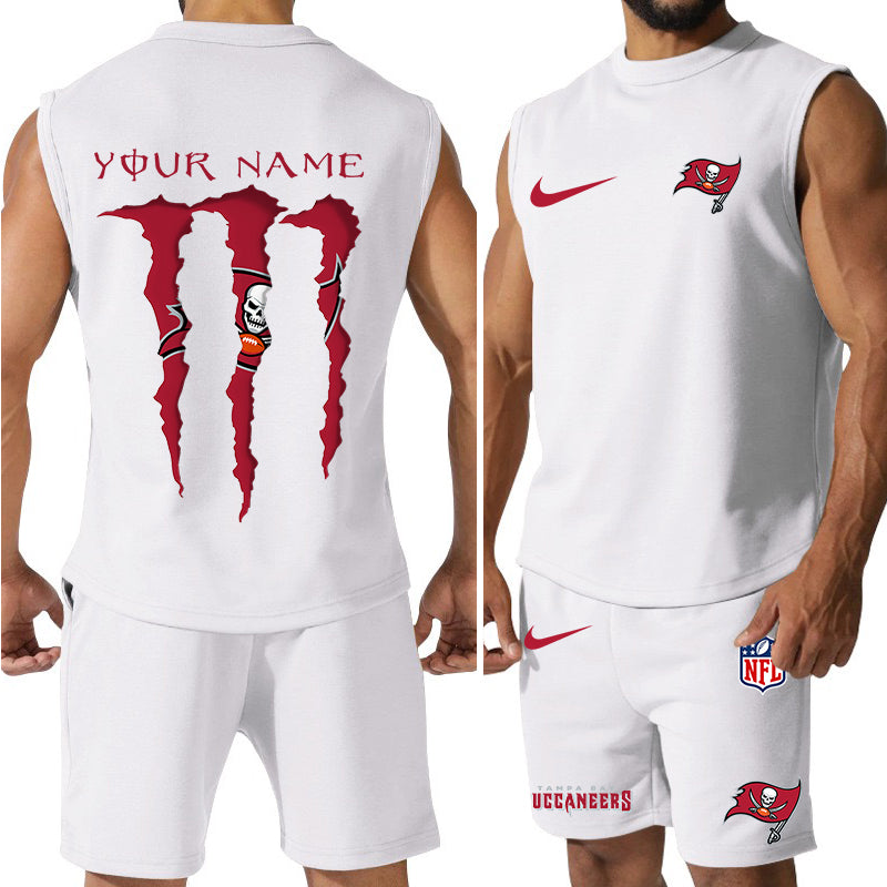 Tampa Bay Buccaneers Colorful Combo Men Jersey Tank Top and Shorts AZBTCMJTTS000003
