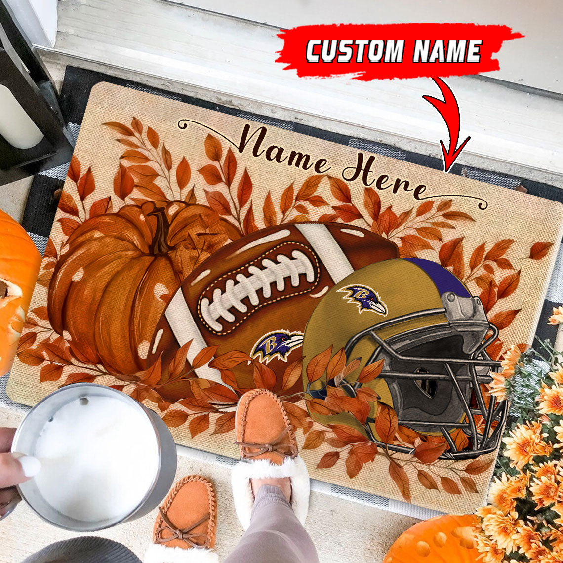 Baltimore Ravens  Fall Doormat New Collection AZBTDM000044