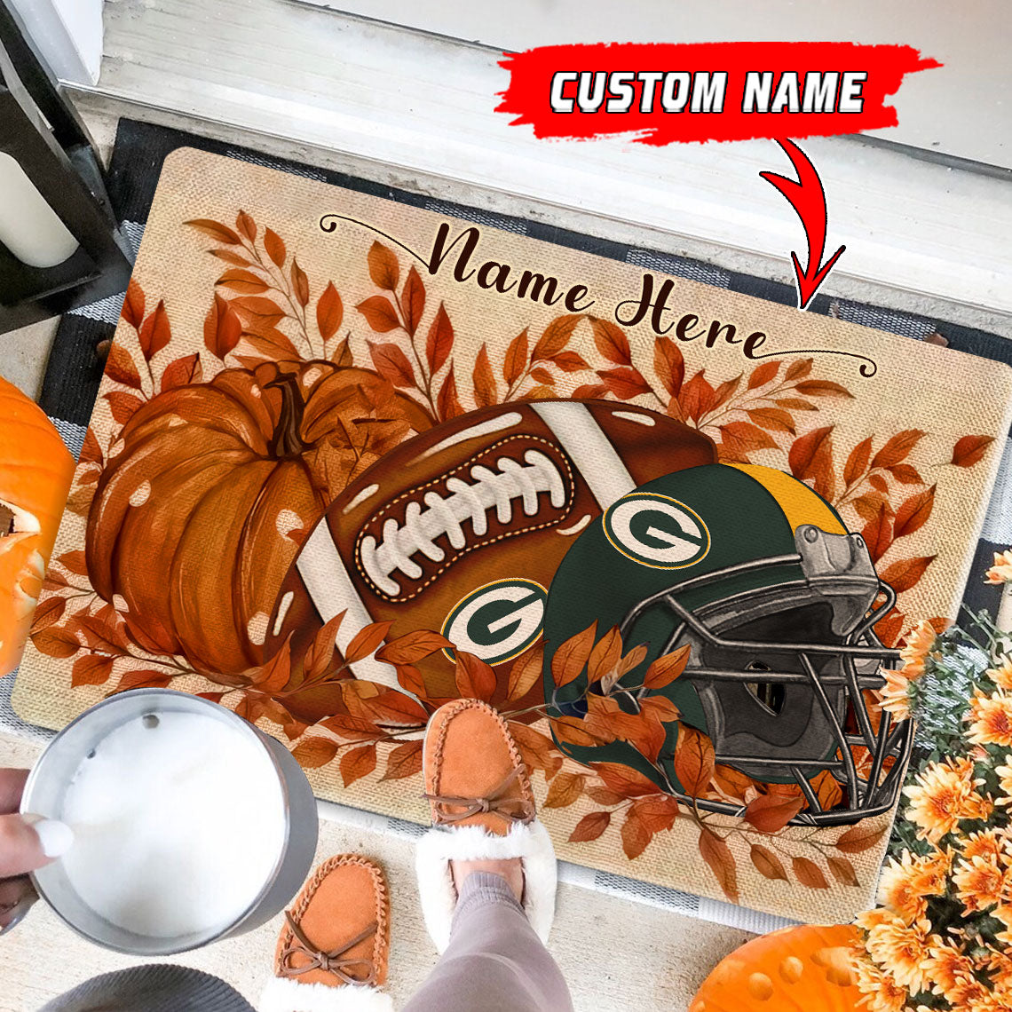 Green Bay Packers  Fall Doormat New Collection AZBTDM000052