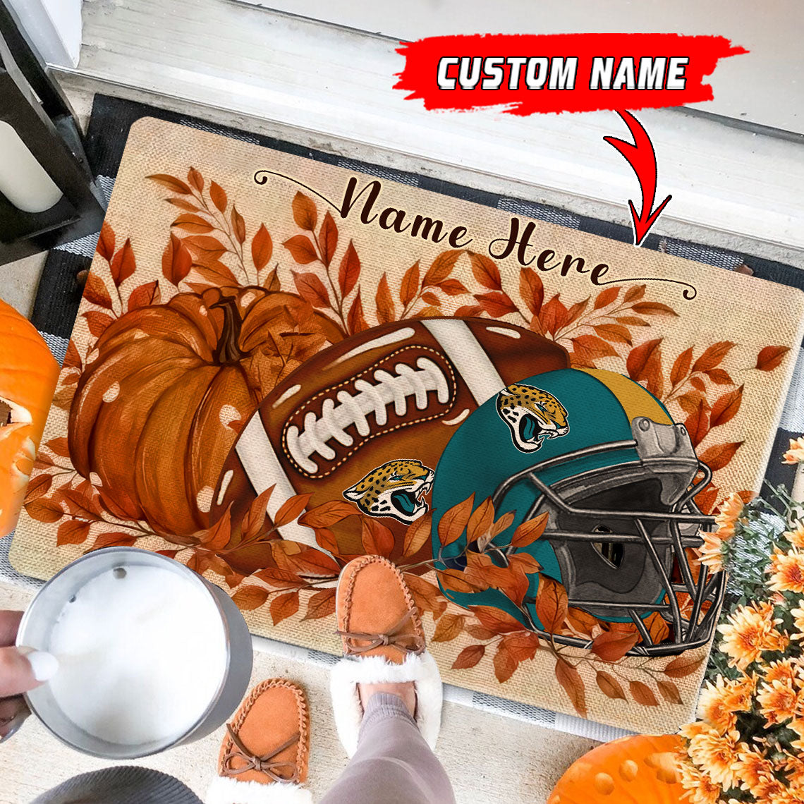 Jacksonville Jaguars  Fall Doormat New Collection AZBTDM000055