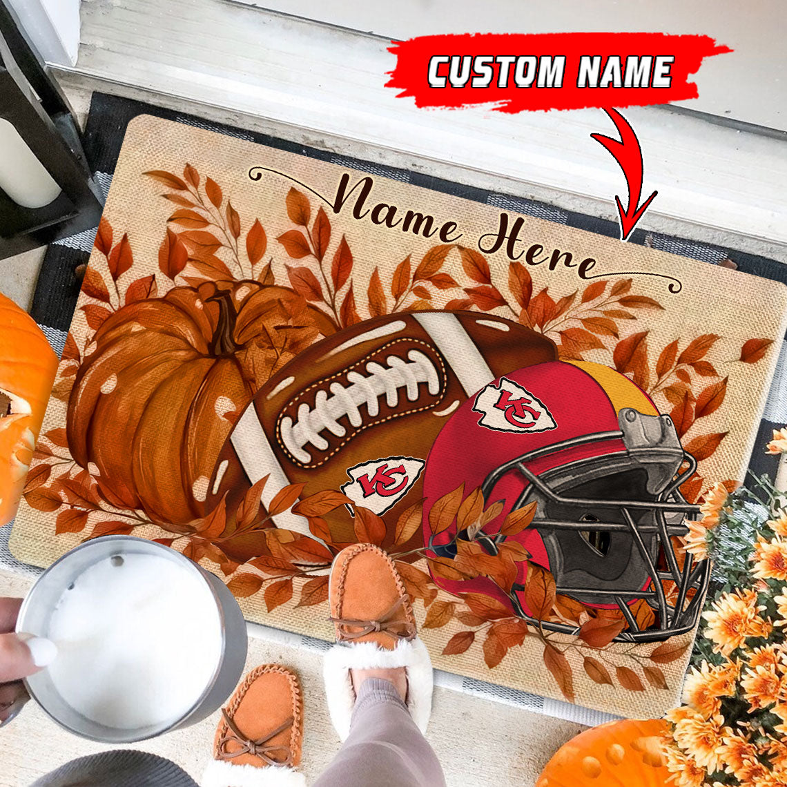 Kansas City Chiefs  Fall Doormat New Collection AZBTDM000057