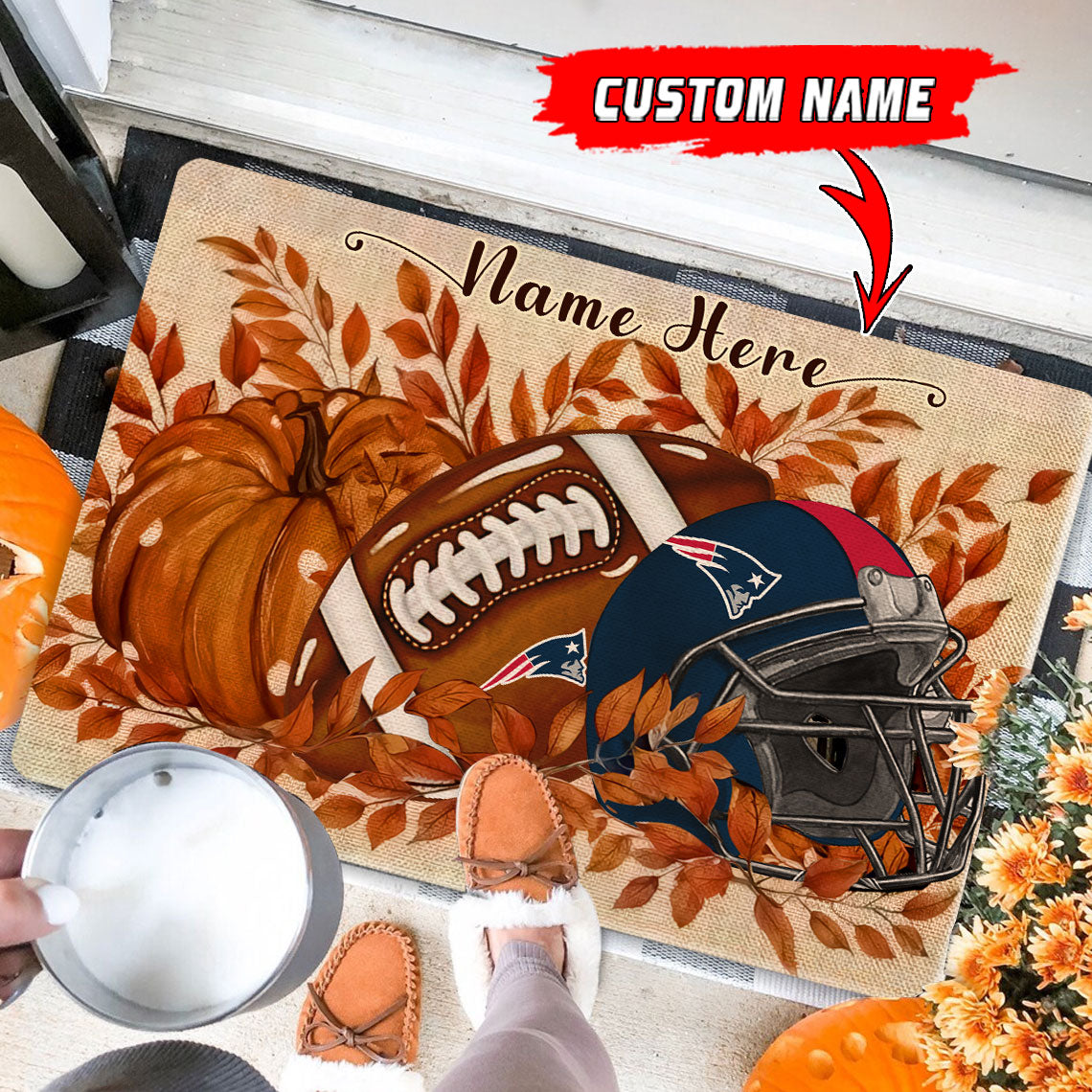 New England Patriots  Fall Doormat New Collection AZBTDM000063