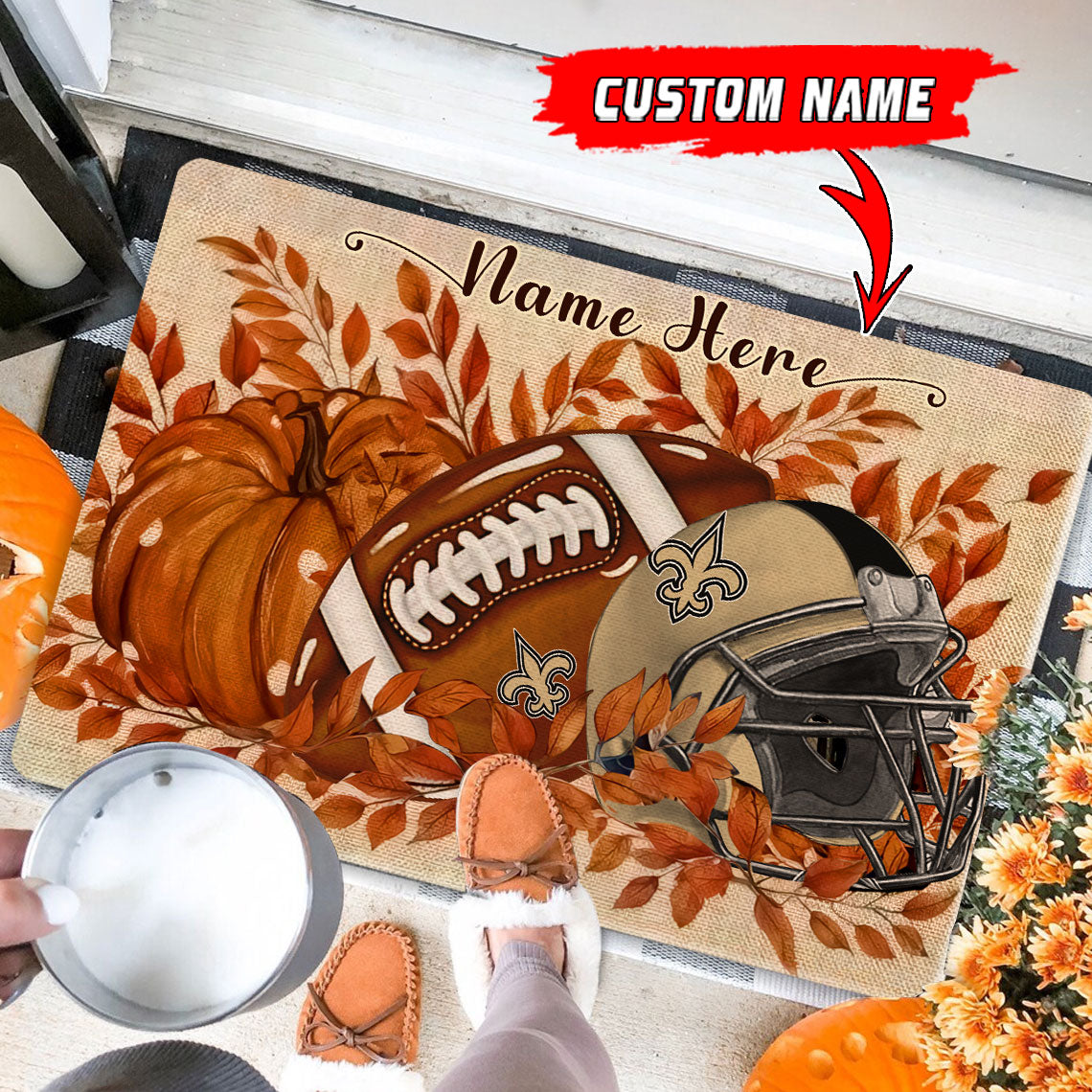 New Orleans Saints  Fall Doormat New Collection AZBTDM000064
