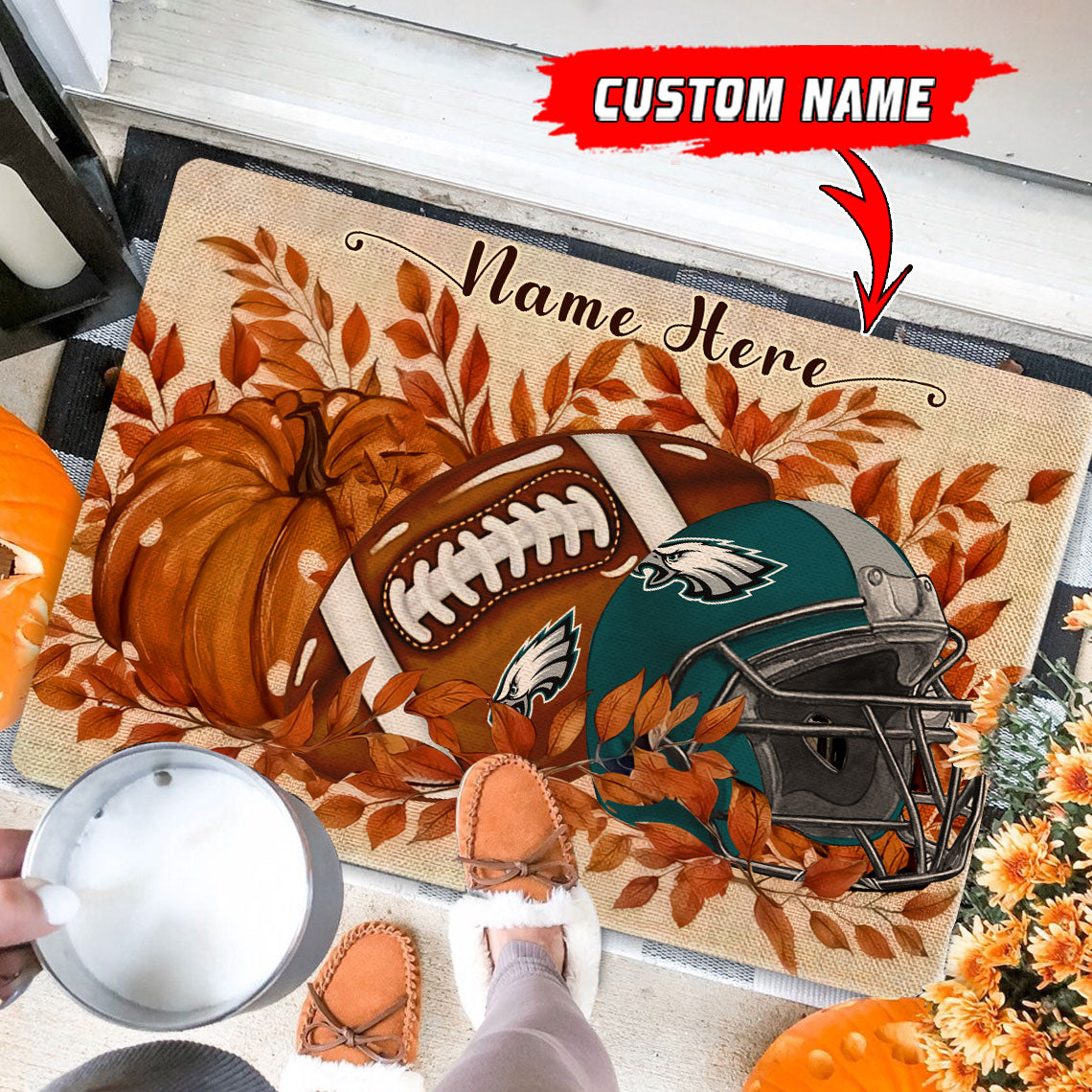 Philadelphia Eagles  Fall Doormat New Collection AZBTDM000067