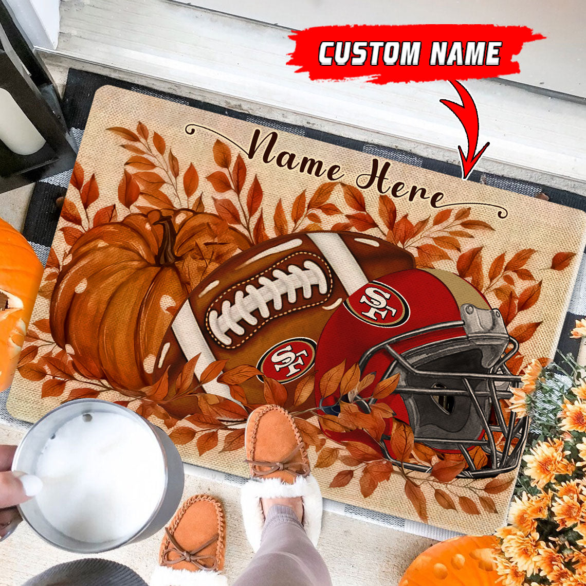 San Francisco 49ers  Fall Doormat New Collection AZBTDM000069