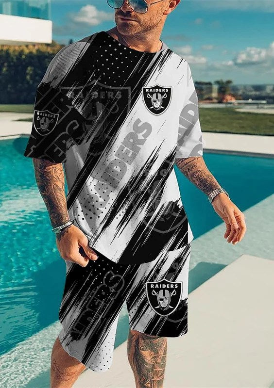 Las Vegas Raiders T-shirt and Shorts AZTS163