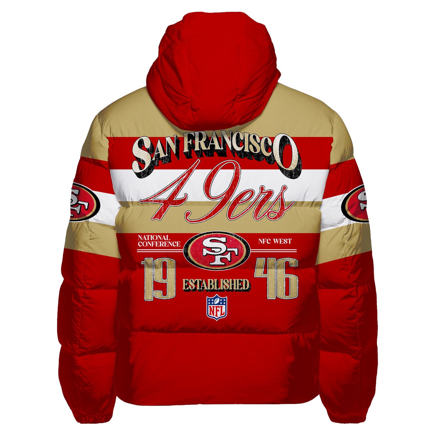 San Francisco 49ers CozyCloud Down Jacket AZBTDWJ000391
