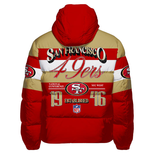 San Francisco 49ers CozyCloud Down Jacket AZBTDWJ000391