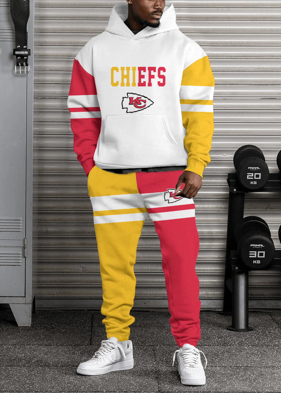 Kansas City Chiefs Combo Pullover Hoodie And Sweatpants AZBTPHSP000099