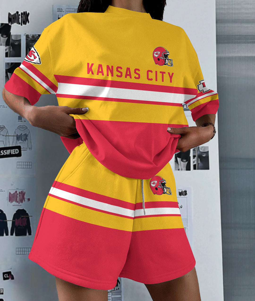 Kansas City Chiefs Limited Edition Top And Shorts Two-Piece Suits (3)