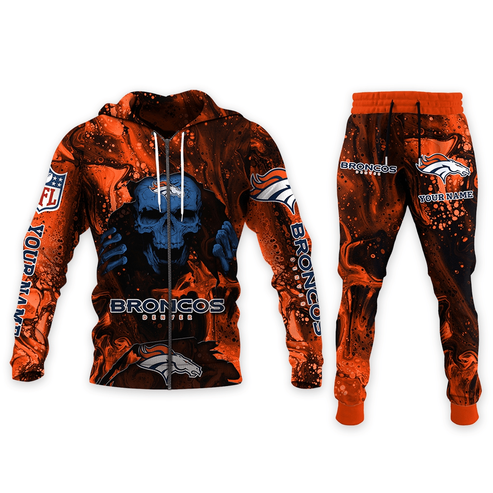 Denver Broncos Personalized Hoodie and Joggers AZCHD984