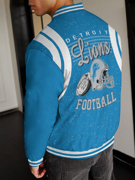 Detroit Lions National Football League Varsity Jacket AZBTVJK000414