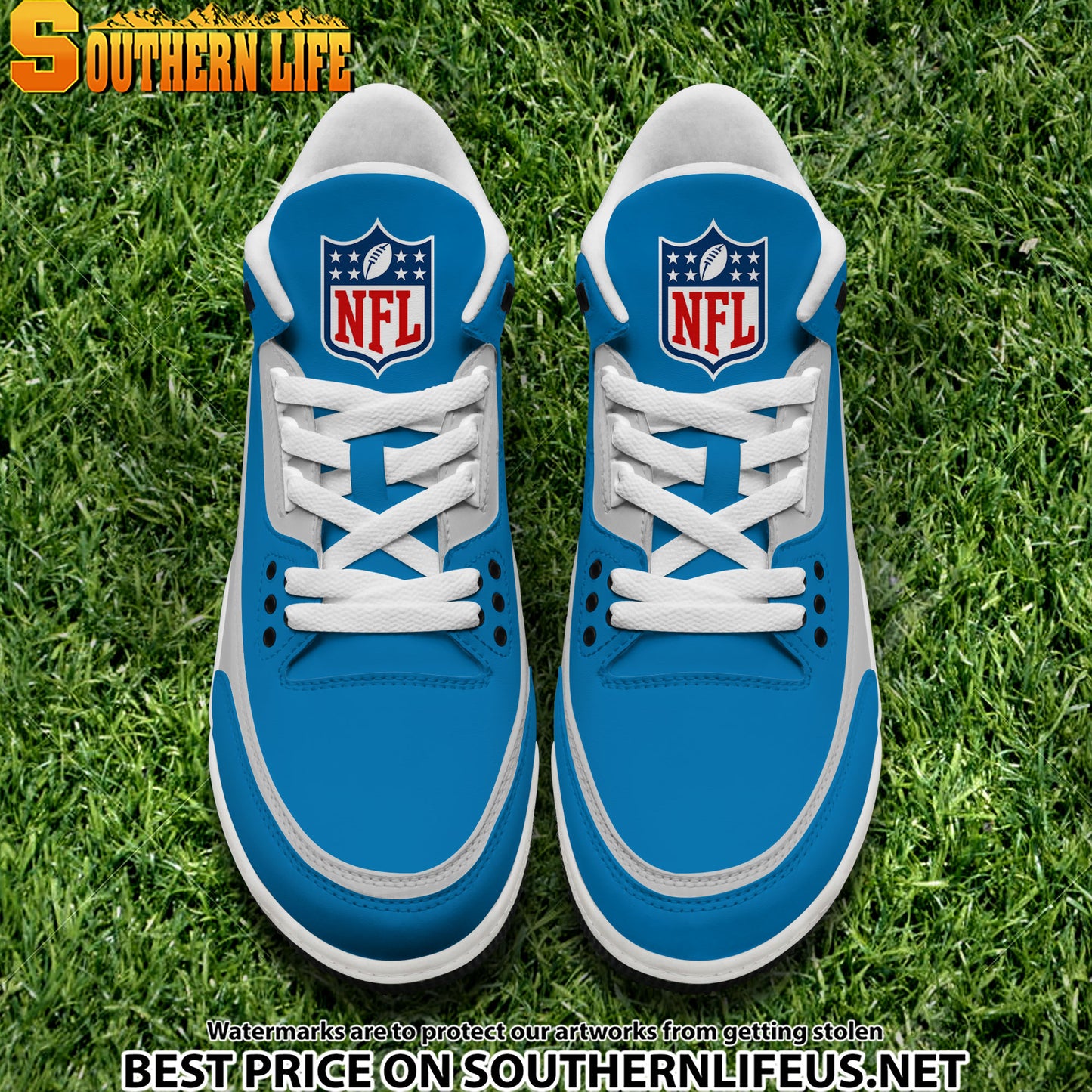 Detroit Lions JD3 New Sport Football Sneakers AZBTAJ3000274