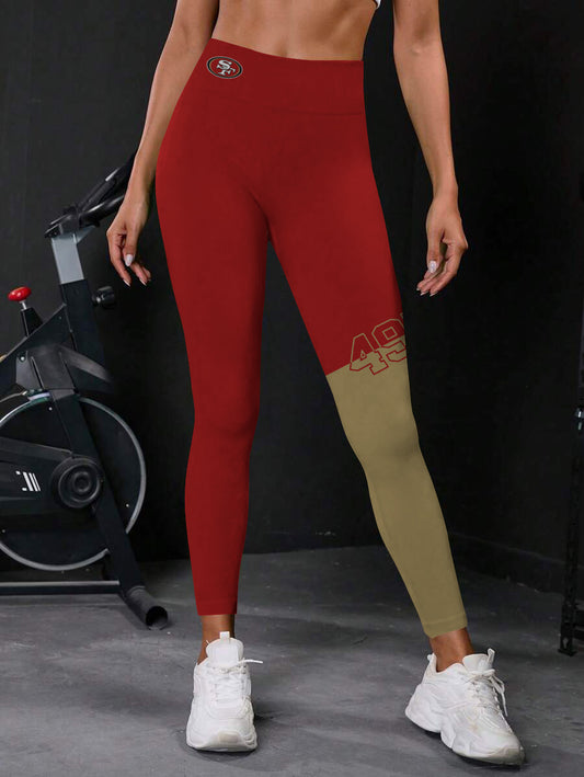 San Francisco 49ers High Waist Push Up Printed Leggings (2)