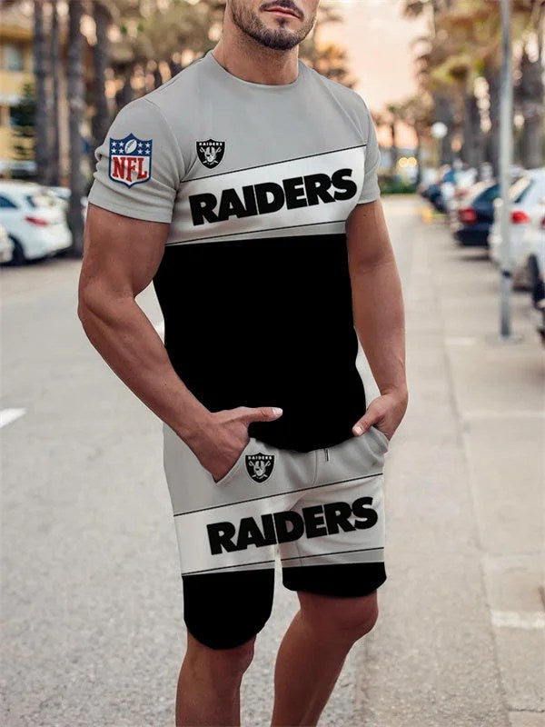 Las Vegas Raiders T-shirt and Shorts AZTS170