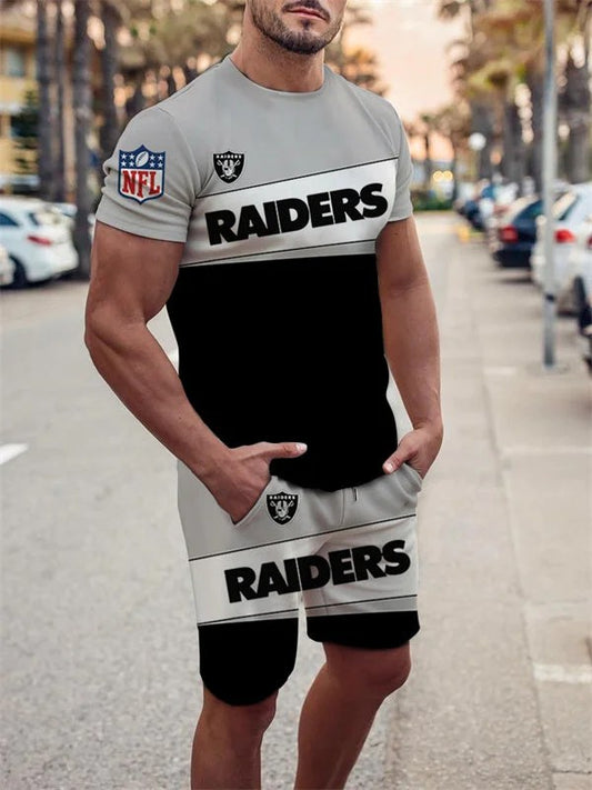 Las Vegas Raiders T-shirt and Shorts AZTS170