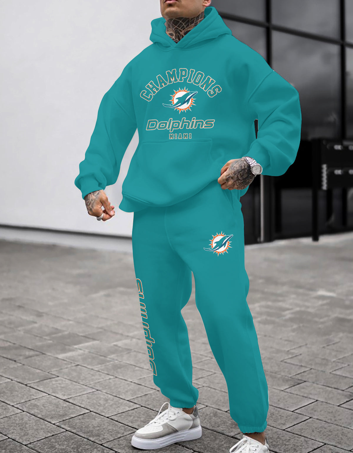 Miami Dolphins Combo Pullover Hoodie And Sweatpants AZBTPHSP000336