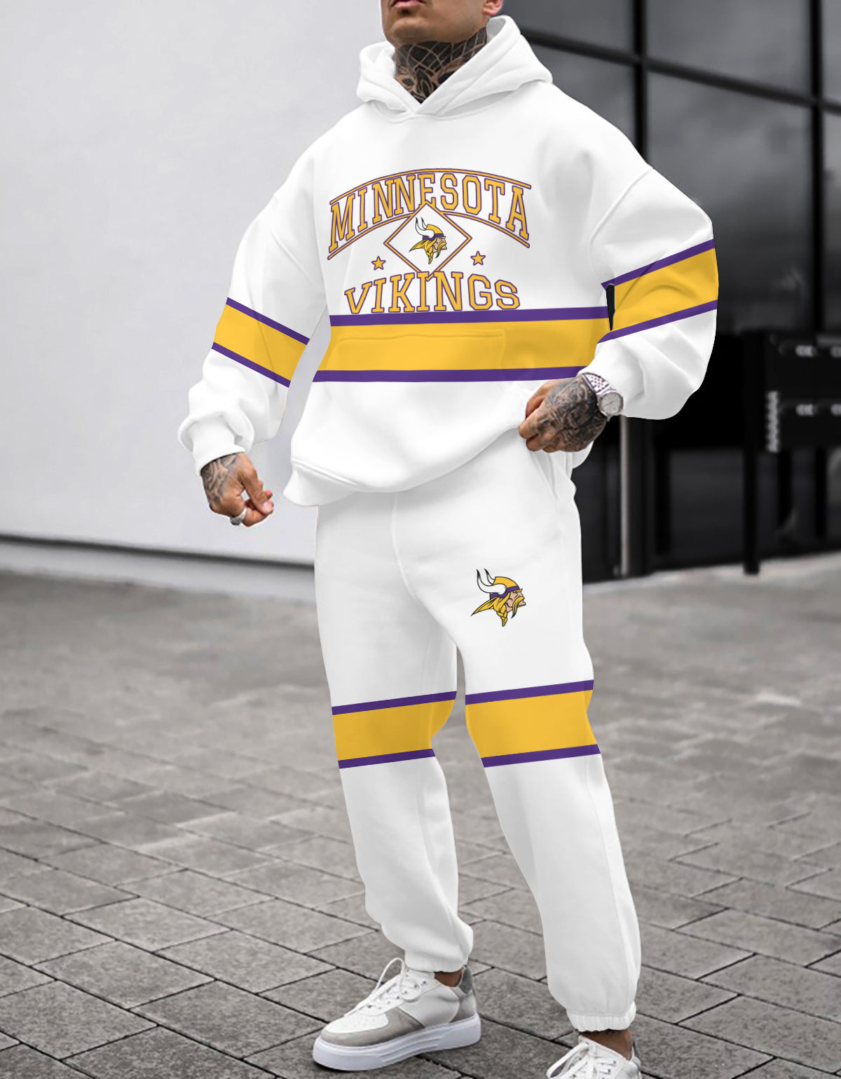 Minnesota Vikings Combo Pullover Hoodie And Sweatpants AZBTPHSP000077