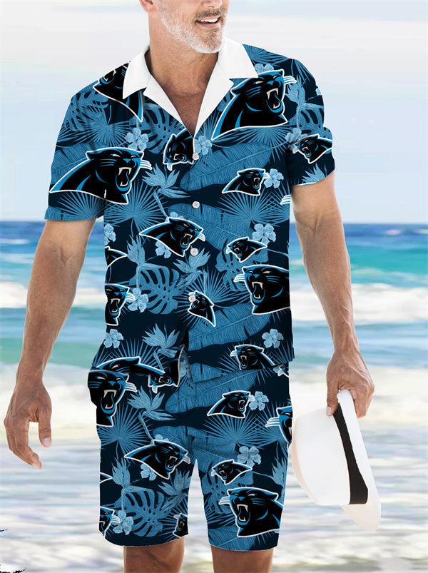 Carolina Panthers Combo Hawaiian Shirt and Shorts AZBTHWSS000018