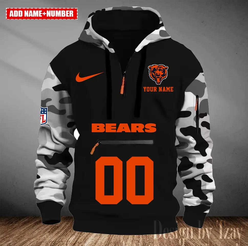 Chicago Bears Camouflage Hooded Sweatshirt HA05
