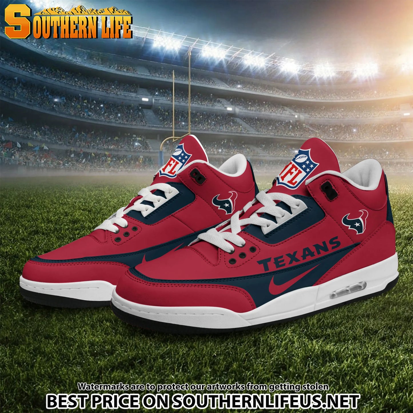 Houston Texans JD3 New Sport Football Sneakers AZBTAJ3000277