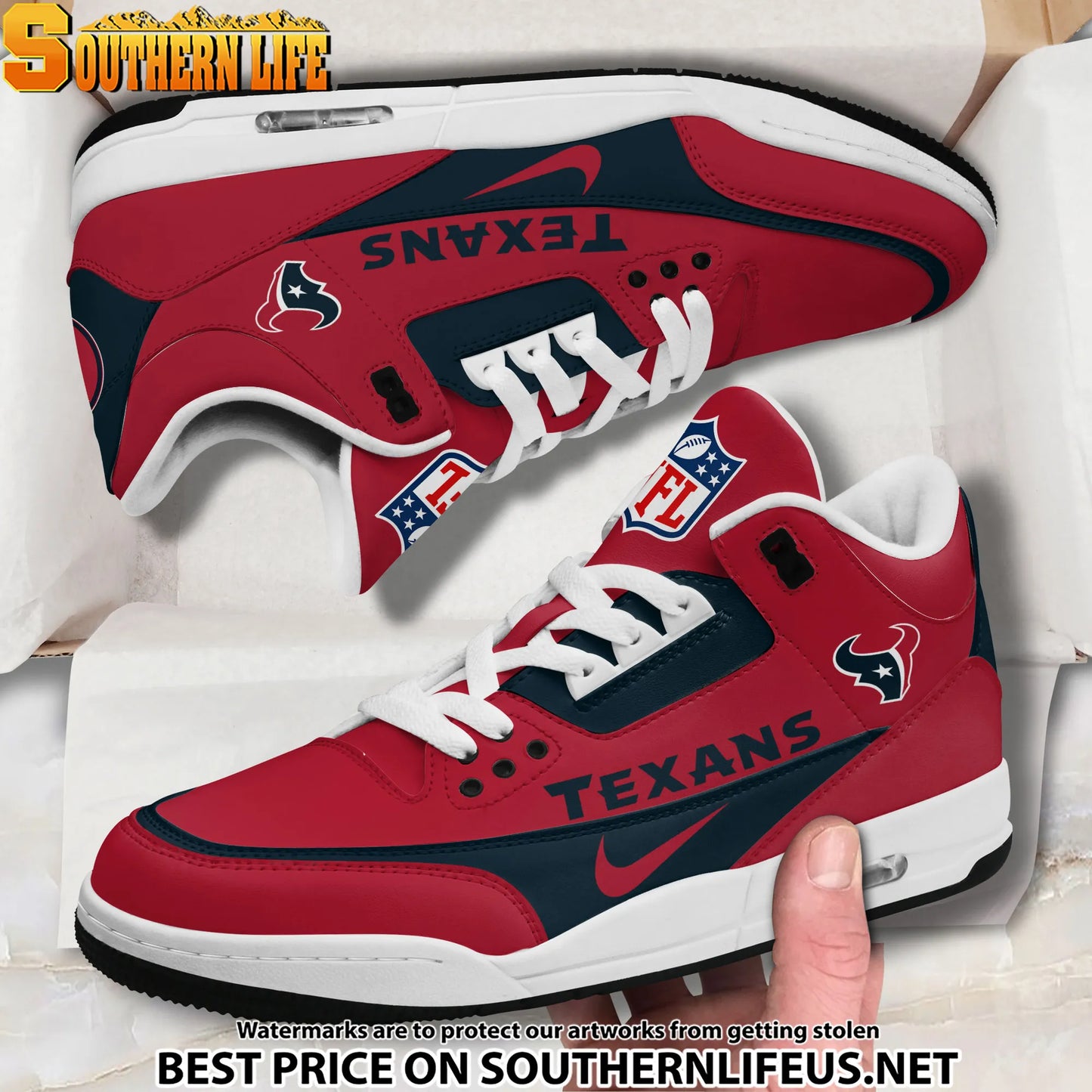Houston Texans JD3 New Sport Football Sneakers AZBTAJ3000277