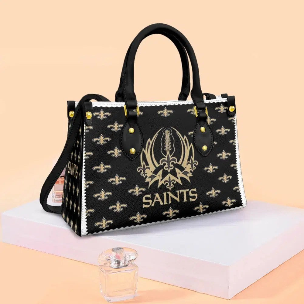 New Orleans Saints Leather Hand Bag BBLTHB667