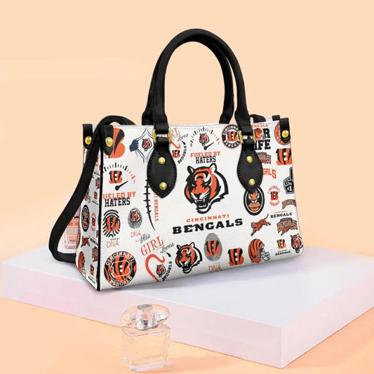 Cincinnati Bengals Leather Hand Bag BBLTHB653