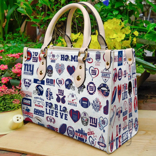 New York Giants Leather Hand Bag BBLTHB651