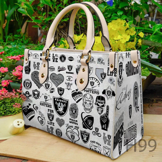 Las Vegas Raiders Leather Hand Bag BBLTHB649