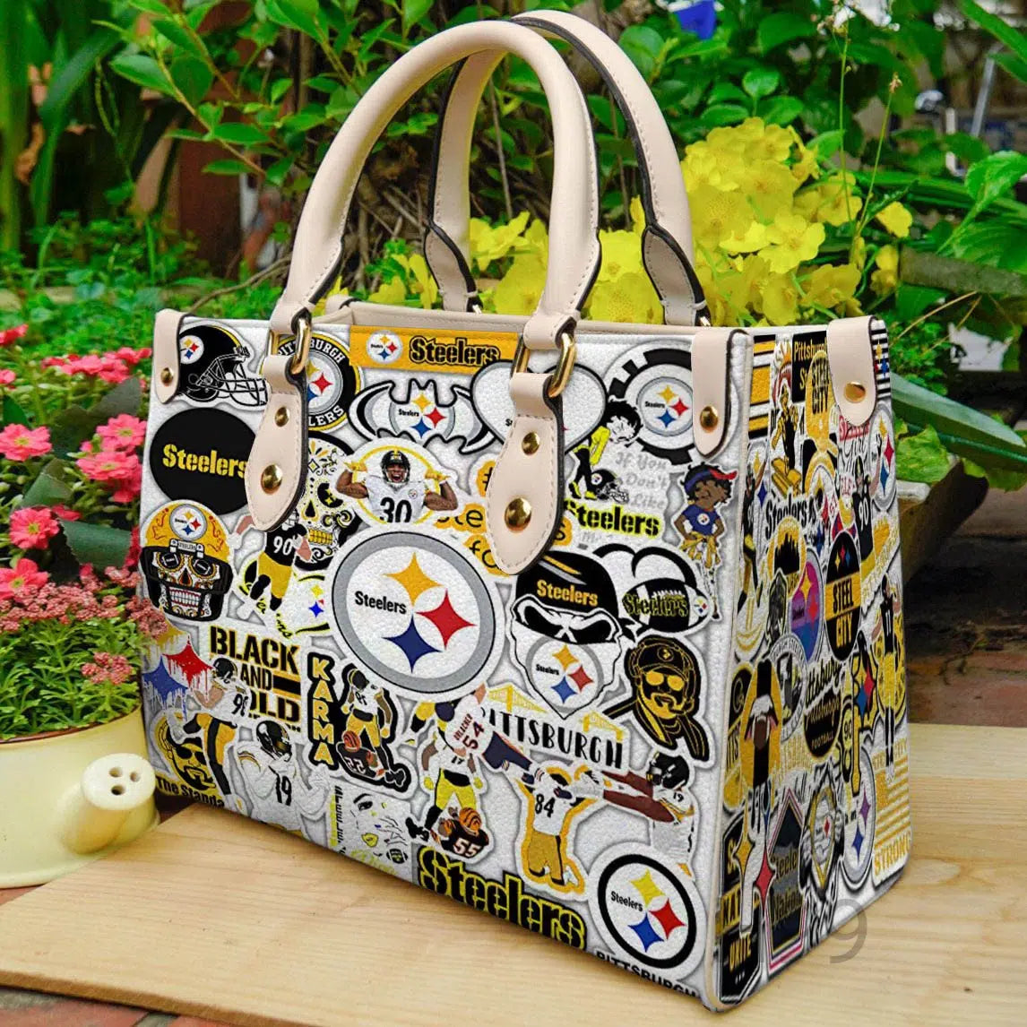 Pittsburgh Steelers Leather Hand Bag BBLTHB643