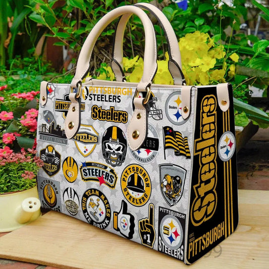 Pittsburgh Steelers Leather Hand Bag BBLTHB640