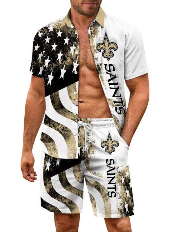 New Orleans Saints Combo Hawaiian Shirt and Shorts AZBTHWSS000243