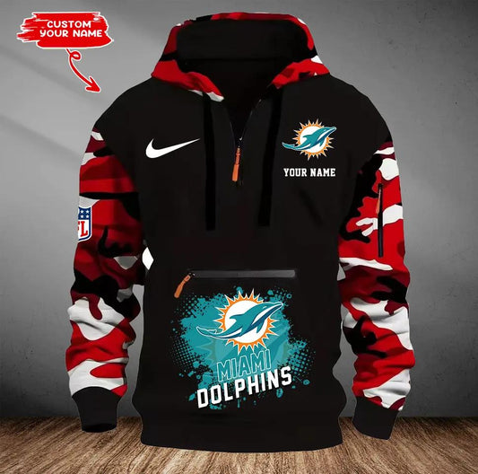 Miami Dolphins Camouflage Hooded Sweatshirt HA51