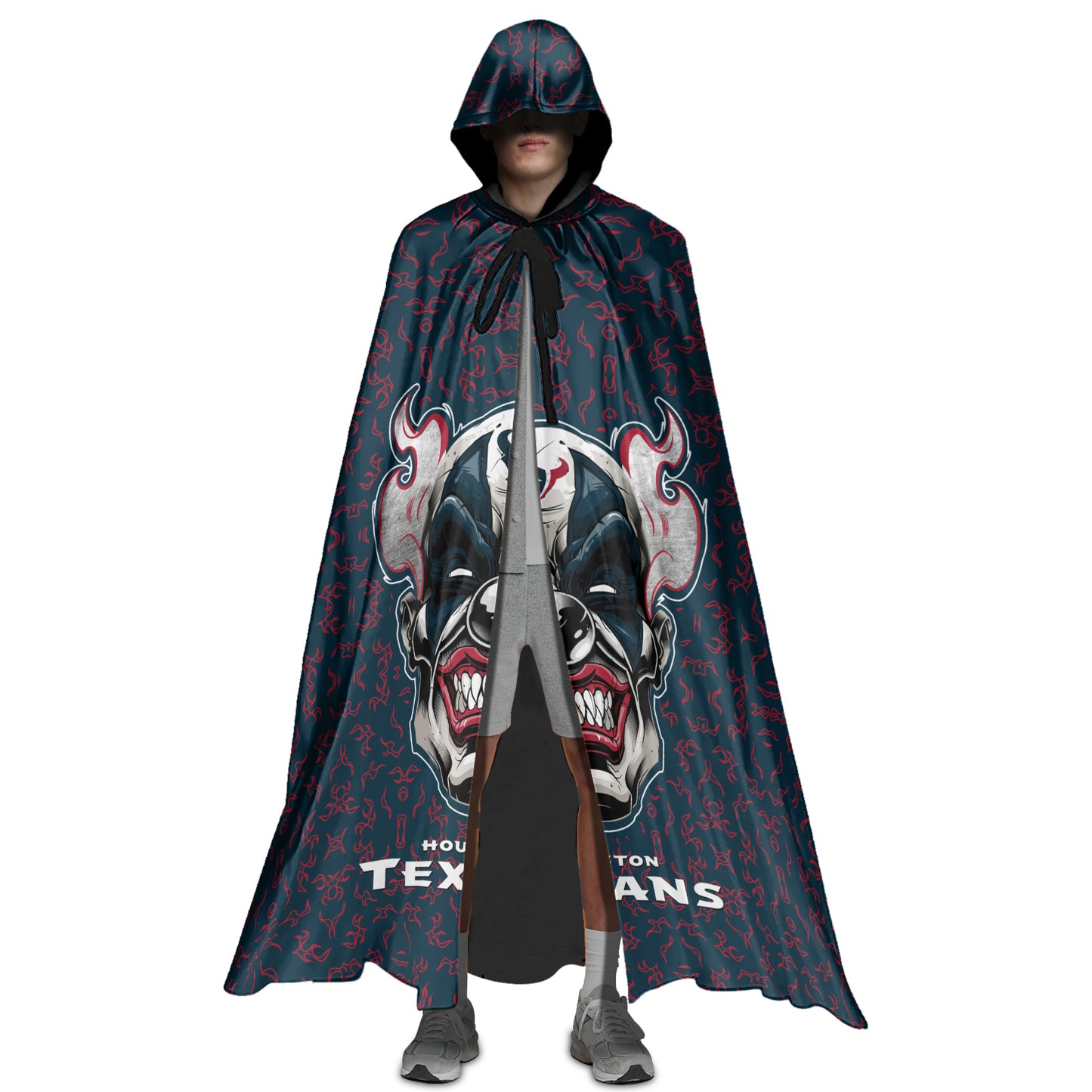 Houston Texans Halloween Clown Limited Edition All-Over Print Halloween Cloak