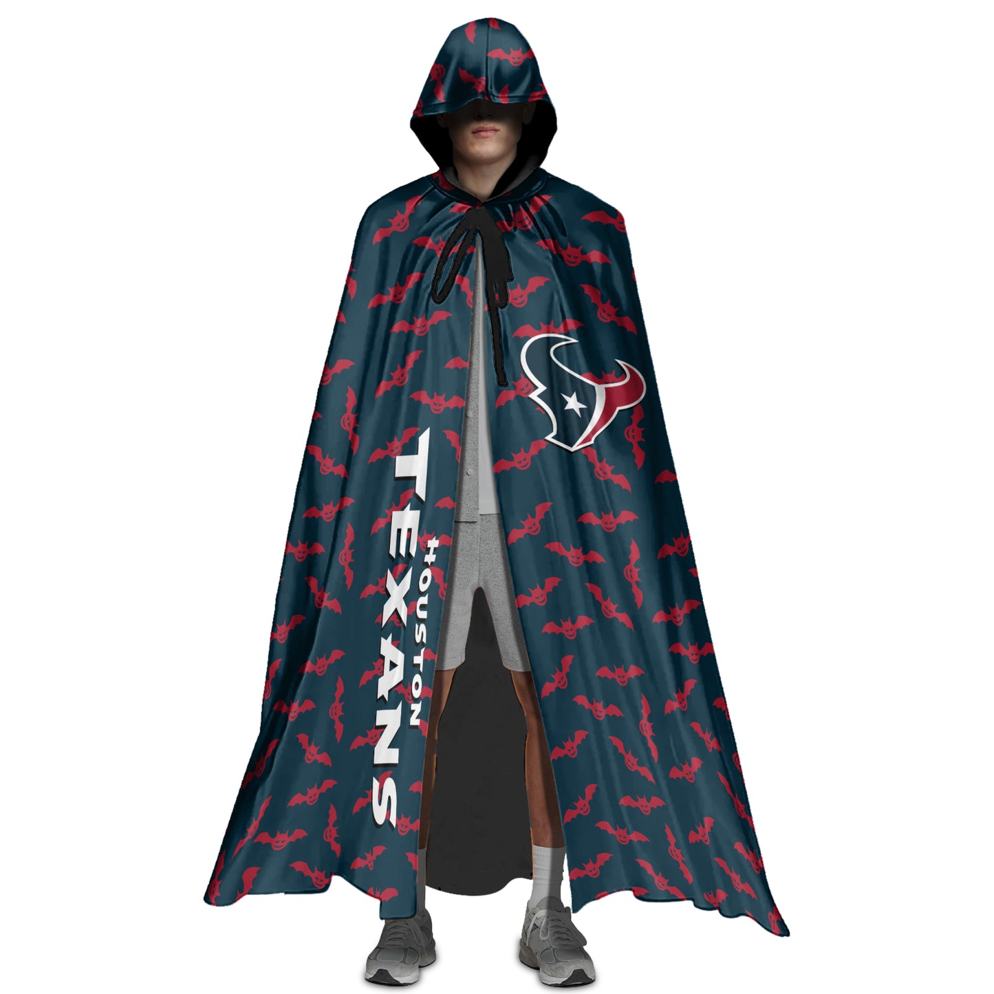 Houston Texans Halloween Bats Limited Edition All-Over Print Halloween Cloak