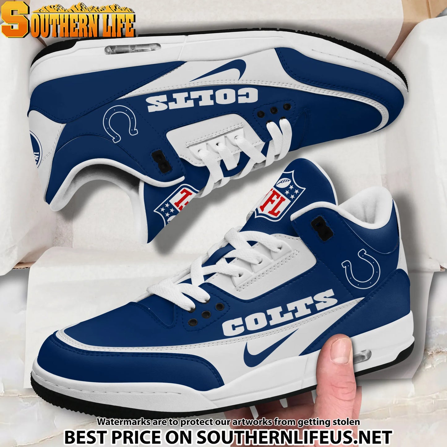 Indianapolis Colts JD3 New Sport Football Sneakers AZBTAJ3000278