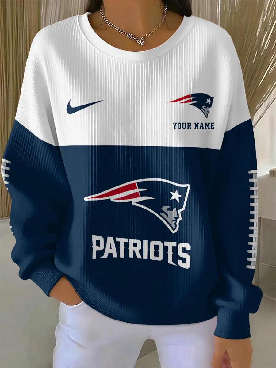 New England Patriots Women’s Knit Sweatshirt EM96