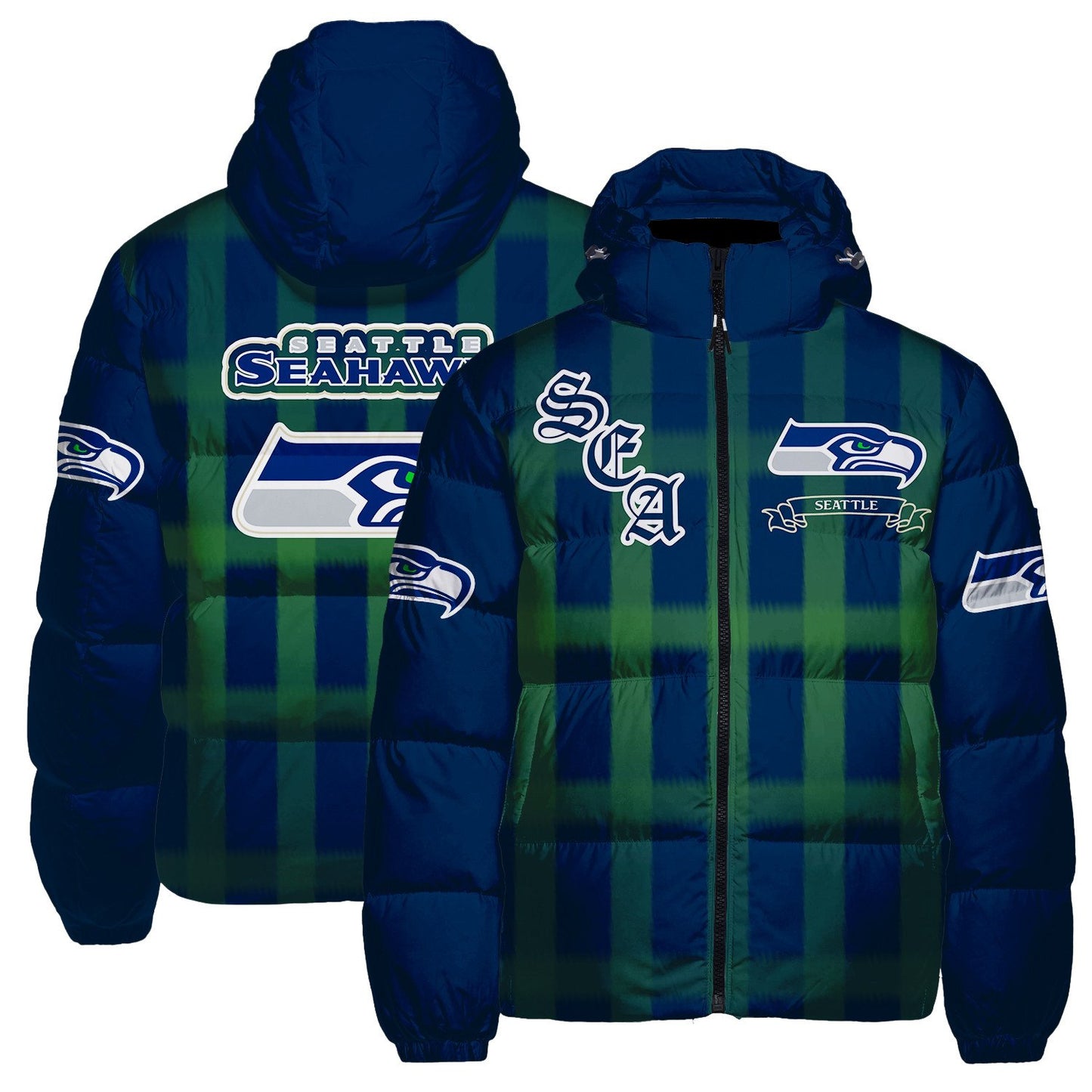 Seattle Seahawks CozyCloud Down Jacket AZBTDWJ000173