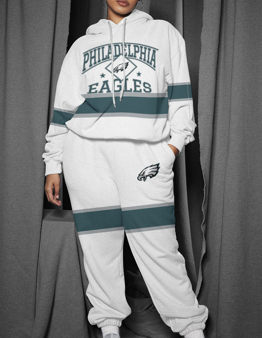 Philadelphia Eagles Combo Pullover Hoodie And Sweatpants AZBTPHSP000214