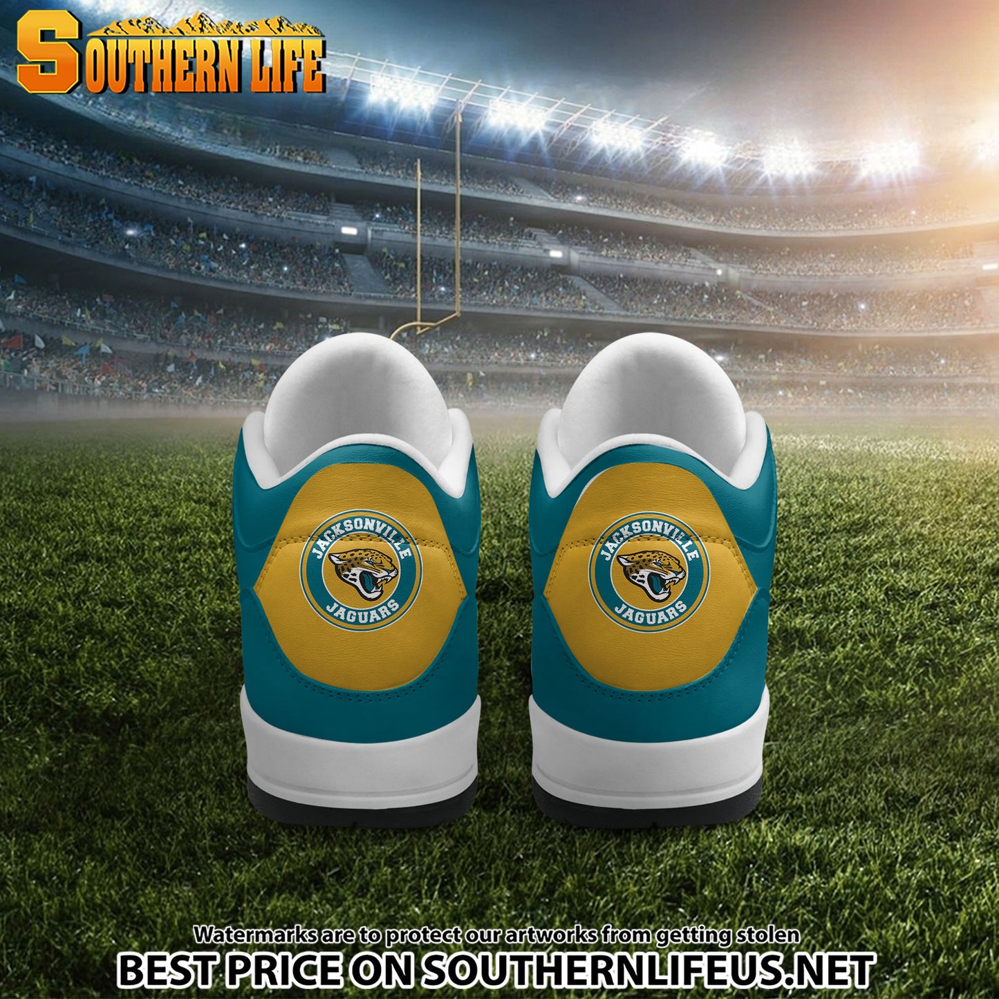 Jacksonville Jaguars JD3 New Sport Football Sneakers AZBTAJ3000279