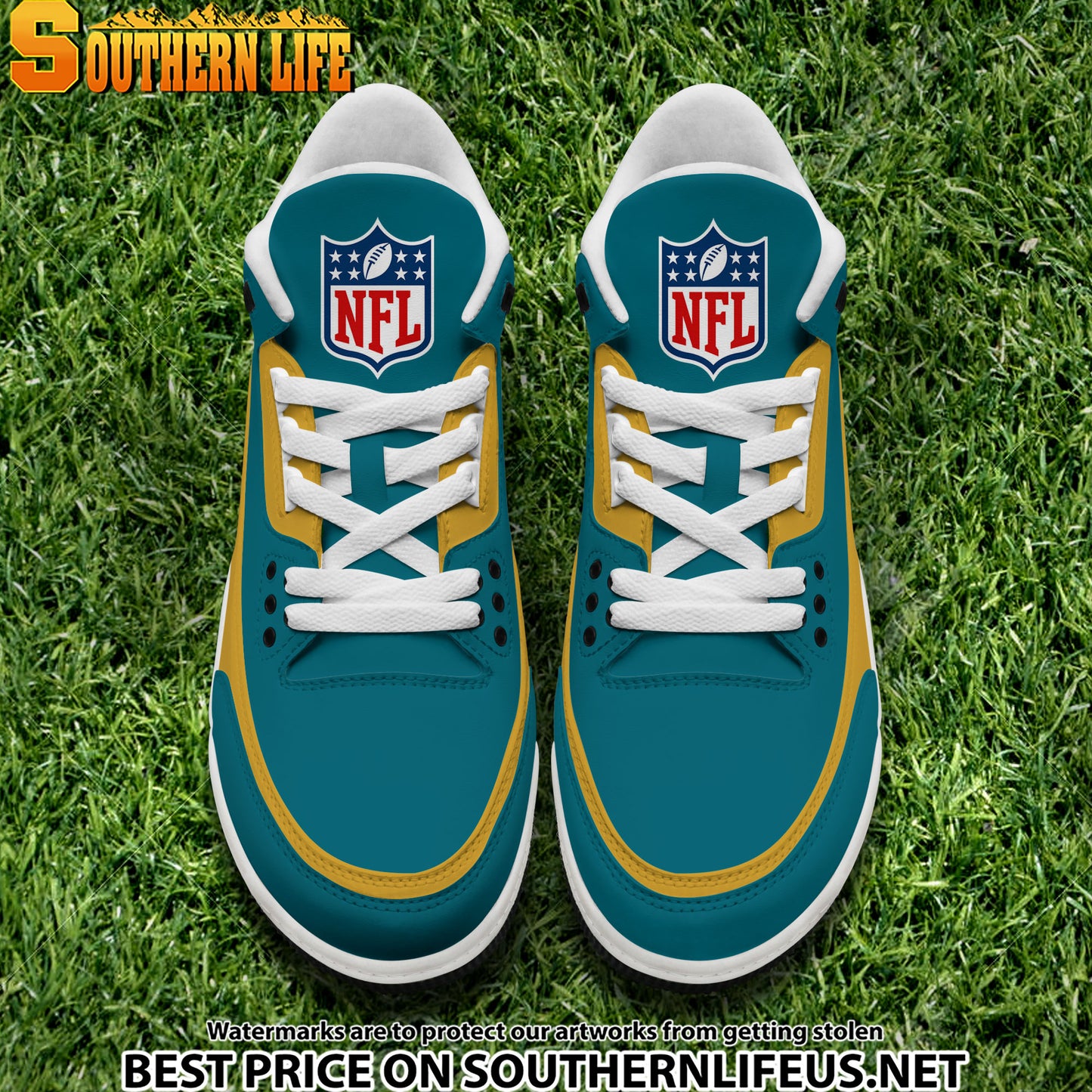 Jacksonville Jaguars JD3 New Sport Football Sneakers AZBTAJ3000279