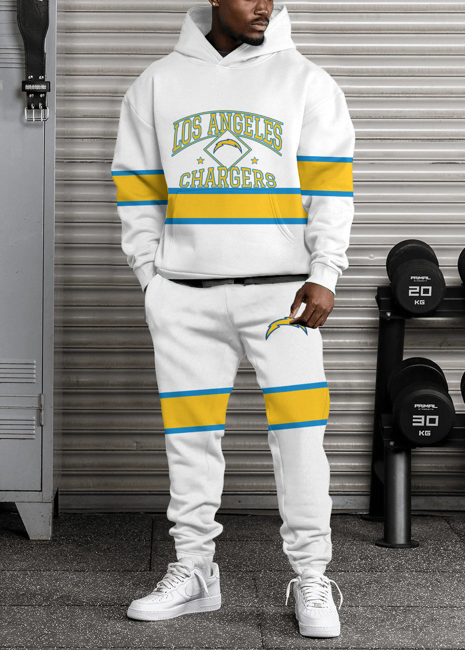 Los Angeles Chargers Combo Pullover Hoodie And Sweatpants AZBTPHSP000256