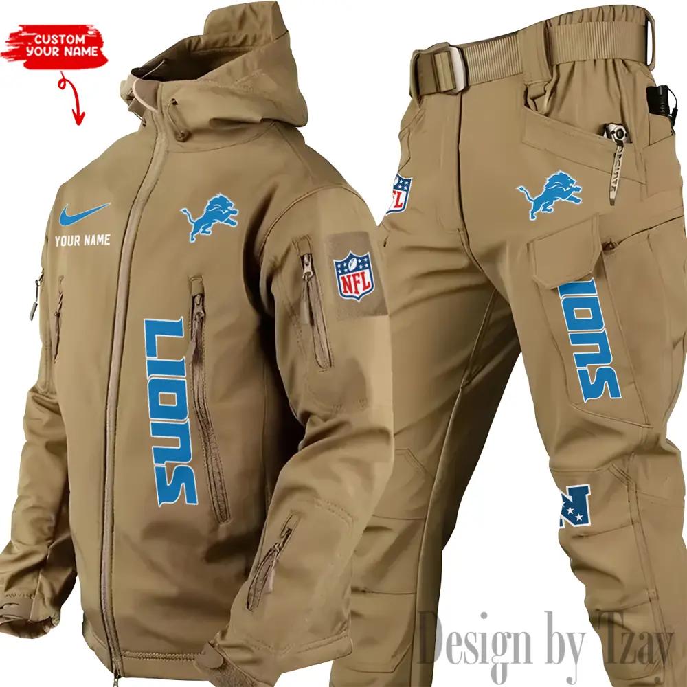 Detroit Lions Outdoor Jacket and Pants 000057