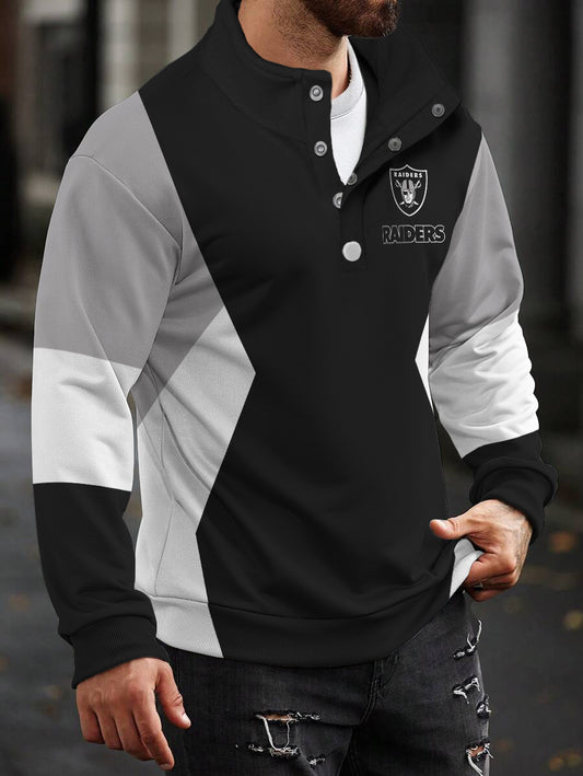 Las Vegas Raiders Casual Colorful Stand Collar Sweatshirt AZBTSCSW000429
